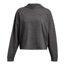 (14 UK, Charcoal) Under Armour Womens/Ladies Rival Terrycloth Oversized Hoodie