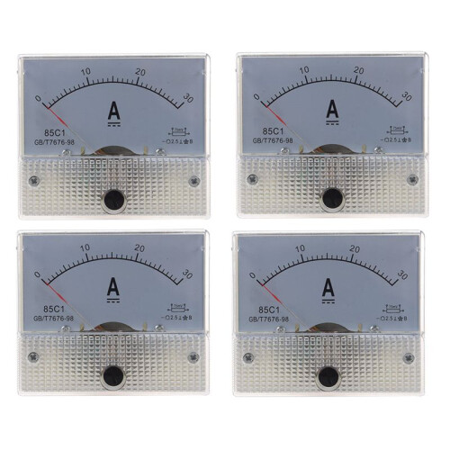 4X 85C1 Analog Current Panel Meter  30A AMP Ammeter