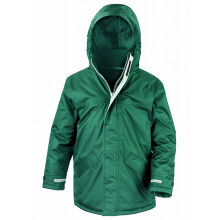 (13-14, Bottle Green) Result Childrens/Kids Core Winter Parka Waterproof Windproof Jacket