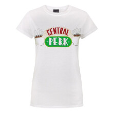 (2XL, White) Friends Womens/Ladies Central Perk T-Shirt