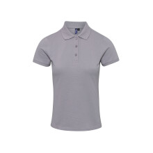 (2XL, Silver) Premier Womens/Ladies Coolchecker Plus Piqu Polo With CoolPlus