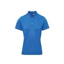 (S, Sapphire) Premier Womens/Ladies Coolchecker Plus Piqu Polo With CoolPlus