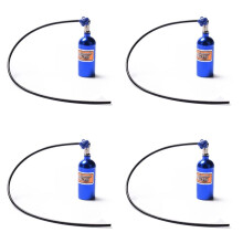 4X Metal Simulated NOS Nitrogen Bottle for 1/10 RC Crawler Car Bronco RC4WD D90 D110 TRX4 Axial Scx10 90046