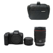 Canon EOS R5 Kit (RF 24-105 f/4L) + EF-EOS R mount adapter with Kamkorda Bag