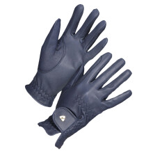 (S, Navy) Aubrion Childrens/Kids Leather Riding Gloves