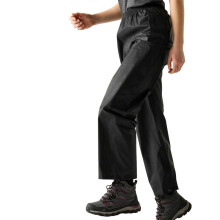 (10 UK R, Black) Regatta Womens/Ladies Waterproof Straight Leg Over Trousers