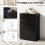 Homcom Cómoda Negro 77 x 40 x 111.5 cm 5