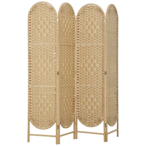 Homcom Biombo Marrón 160 x 1.8 x 170 cm