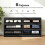 Homcom Cómoda para Dormitorio Negro 140 x 40 x 71 cm 7