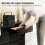 Homcom Cómoda para Dormitorio Negro 140 x 40 x 71 cm 8