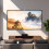 Homcom Pantalla de proyector Blanco 233 x 131 cm 4
