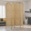 Homcom Biombo Marrón 160 x 1.8 x 170 cm 4