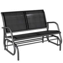Banco Balancín Negro 120 x 70 x 85 cm
