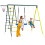 Outsunny Columpio Infantil Amarillo 267 x 180 x 202 cm 1
