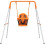 Outsunny Columpio para Bebé Naranja 122 x 146 x 122 cm 1