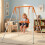 Outsunny Columpio para Bebé Naranja 122 x 146 x 122 cm 2