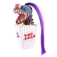 Sculpture de Clown, DéCoration de Clown D'Halloween Clown de -Corn Effrayant TêTe de Clown Statue RéSine Artisanat Clown de L'Espace Violet