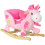 Homcom Caballito Balancín Rosa 65 x 35 x 45 cm 1