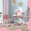 Escritorio Infantil Rosa 80 x 55 x 107.5 cm 3