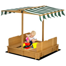 Arenero para Niño Marrón 106 x 106 x 115 cm