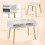 Homcom Mesa para Niño Gris 87 x 45 x 59.5 cm 3