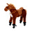 Homcom Caballito de Juguete Marrón 65 x 28 x 75 cm 1