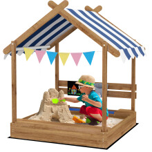 Arenero para Niño Marrón 124 x 116 x 146 cm