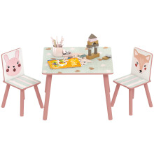 Mesa para Niño Rosa 60 x 60 x 44 cm
