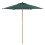 Outsunny Parasol de Jardín Verde Ø250 x 230 cm 1