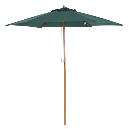 Outsunny Parasol de Jardín Verde Ø250 x 230 cm