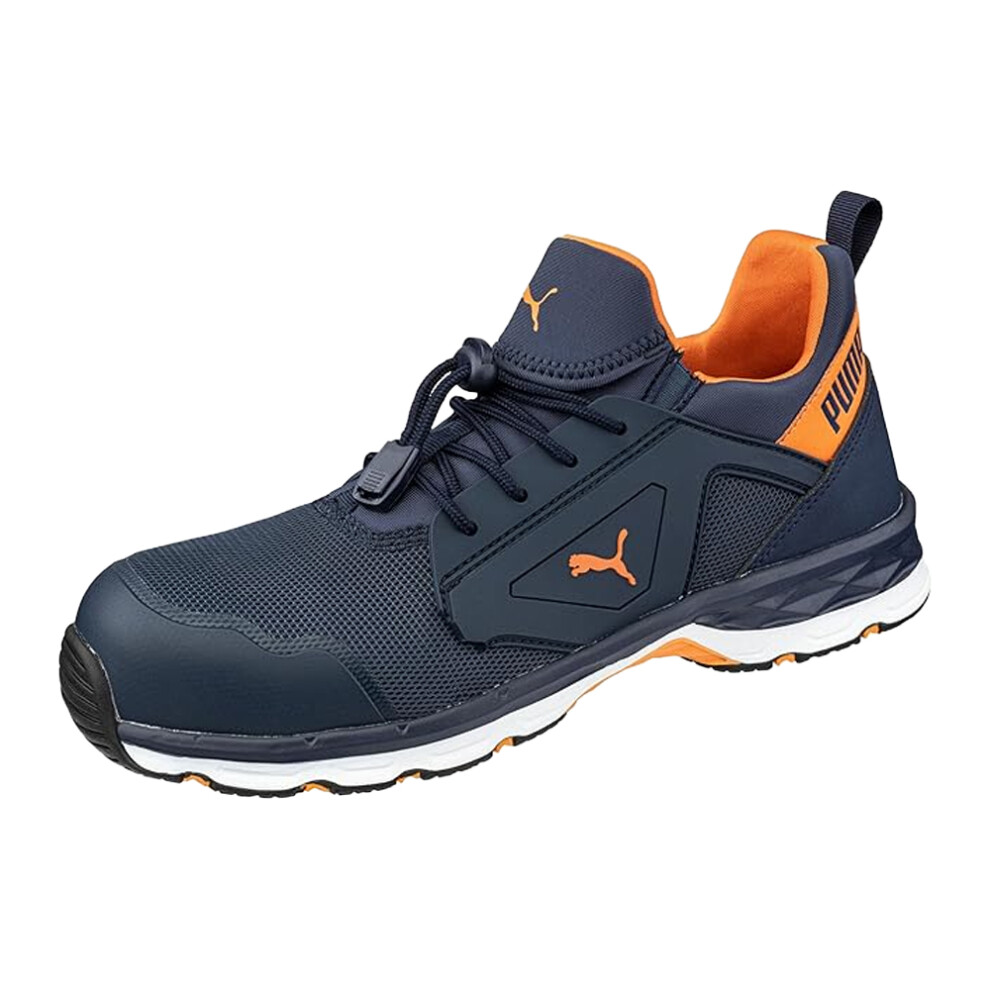 Photos - Safety Equipment Puma Safety Mens Chase Safety Shoes (11 UK, Blue/Orange)