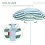 Outsunny Sombrilla de Playa Bicolor 180 x 180 x 200 cm 4