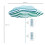 Outsunny Sombrilla de Playa Bicolor 180 x 180 x 200 cm 3