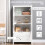Homcom Vitrina de Salón Blanco 80 x 40 x 160 cm 6