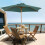 Outsunny Parasol de Jardín Verde Ø250 x 230 cm 2