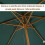 Outsunny Parasol de Jardín Verde Ø250 x 230 cm 6