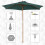Outsunny Parasol de Jardín Verde Ø250 x 230 cm 4