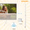 Homcom Pantalla de Proyector Blanco 244 x 0 x 183 cm 4