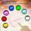 3D Night Light Base Colour Changing Luminous Base Light USB Interface Led Light Display Base Night Light Plastic Base,B 5