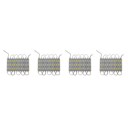 4 x 10Pcs 5050 SMD 3 LED Module LED Strip String Light Waterproof  12V Warm White