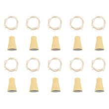 10PCS Solar 2M LED Cork Shaped 20 LED Night Fairy String Light Solarbetrieben Licht Wine Bottle Lamp Party Celebration