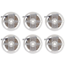 6 Pcs 5M RGB 300 5050 LED Flexible Light Strip Non-Waterproof DC12V