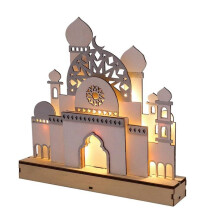 C Madeira Eid Mubarak LED Night Light MuçUlmano Ramadan DecoraçãO para Casa Festa MuçUlmana Islâmica Mubarak DecoraçãO Fontes de Festa