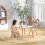 ZONEKIZ Mesa para Niño Rosa 60 x 60 x 44 cm 2