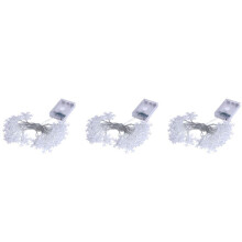 3X 20LED Snowflake String Light Christmas Garland Fairy LED Light Lanterns Xmas Outdoor Party Decor Battery Power