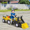 Homcom Tractor Infantil Amarillo 167 x 41 x 52 cm 2