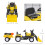 Homcom Tractor Infantil Amarillo 167 x 41 x 52 cm 3