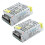 2X LED Transformateur Electronique Transfo 60W 5A 100-220V AC Vers 12V 2