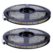 2X Flexible 5M 12V 36W SMD 2835 x 300 Leds IP20 Warm White(3000K) LED Strip Band Lights