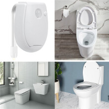 2X Assento de Vaso Sanitário com Sensor Luz Noturna Luz de Fundo Impermeável para Vaso Sanitário Lâmpada Led Vaso Sanitário Luz